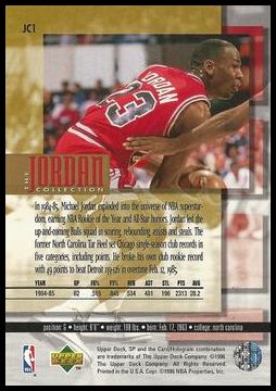 1995 Upper Deck Michael Jordan Collection Jumbo
